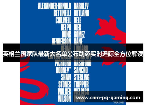 英格兰国家队最新大名单公布动态实时追踪全方位解读